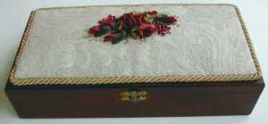 Wooden Box with roses
