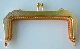 Bag frame gold 9cm