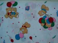 Teddy bears holding ballons