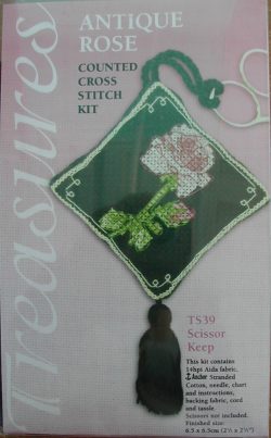 Antique Rose cross stitch kit